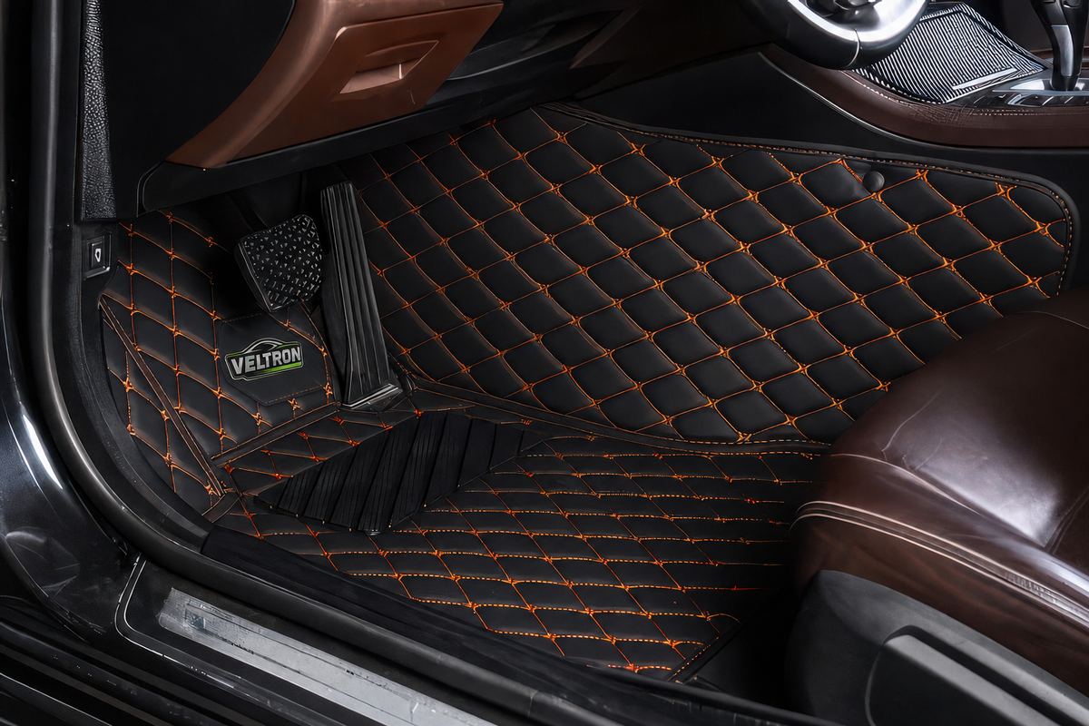 Black & Orange Car Mats