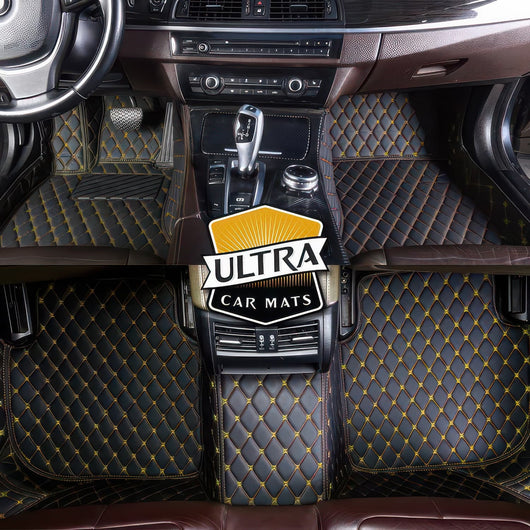 Black & Yellow Car Mats