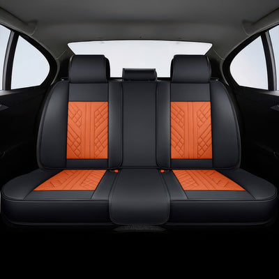 Orange & Black Car Seat Covers