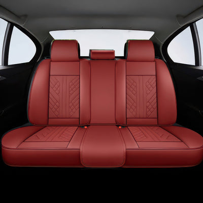 Wine Red Car Seat Covers