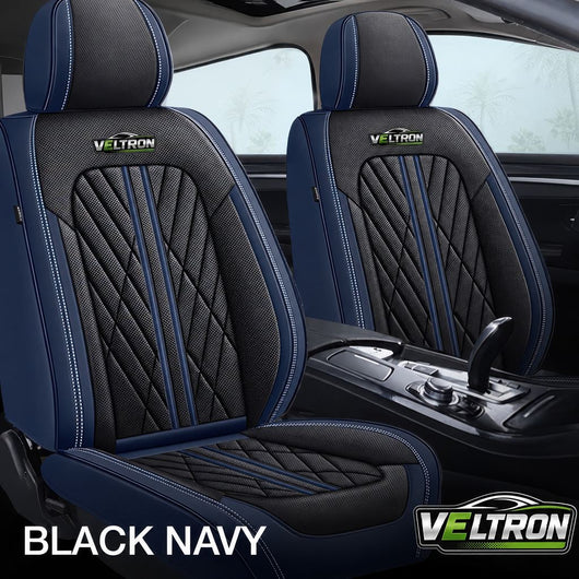Black & Navy Car Seat Covers