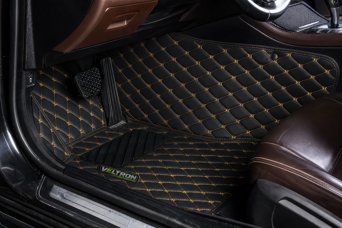 Black & Yellow Car Mats