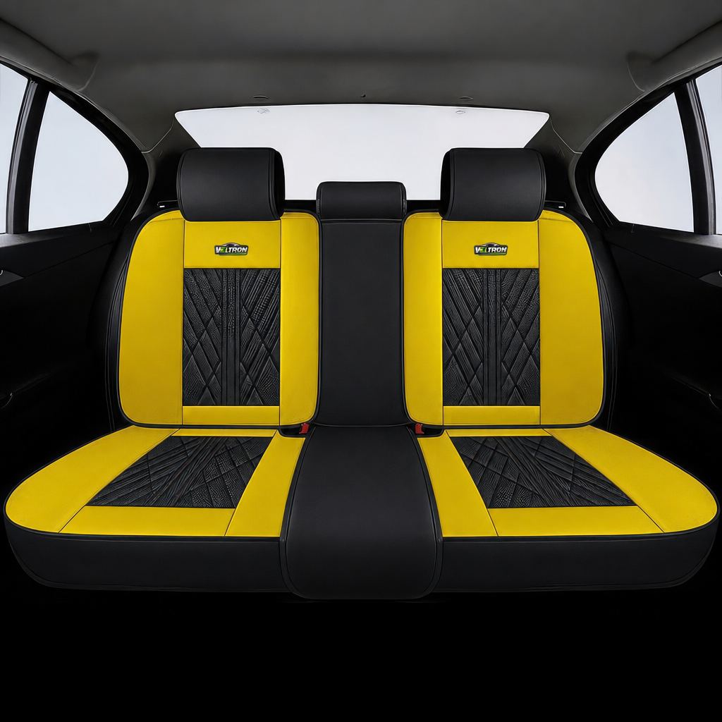 Black & Yellow Car Seat Covers