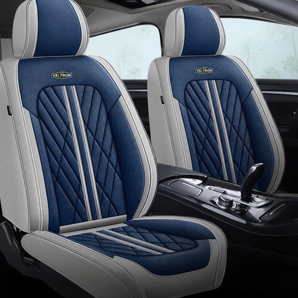Blue & Gray Car Seat Covers