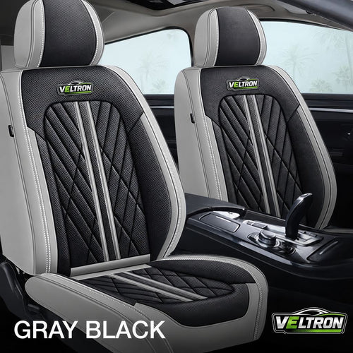 Gray & Black Car Seat Covers
