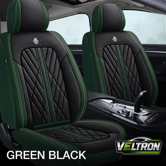Green & Black Car Seat Covers
